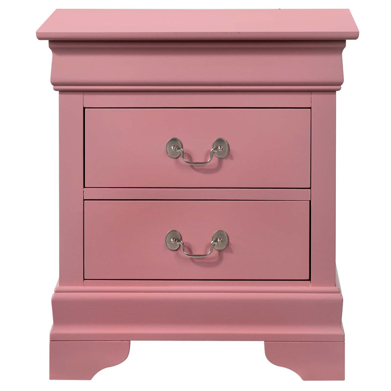 Table de chevet de charme, Rose