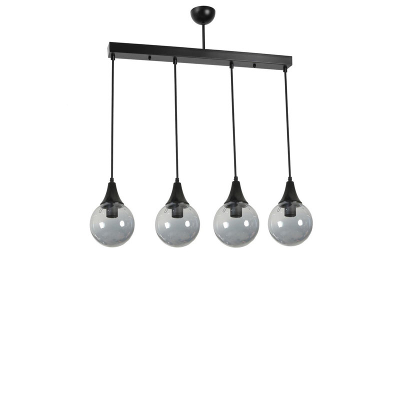 Chandle Chandelier, Black/Fume