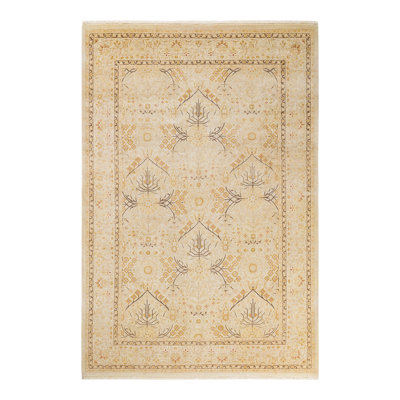 Keller One-of-a-Kind 6' 1" X 8' 10" 2000s Wool Area Rug in Ivory