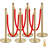 Crowd Control Stanchion Posts Post Crowd Control Queue Line 6-Pack