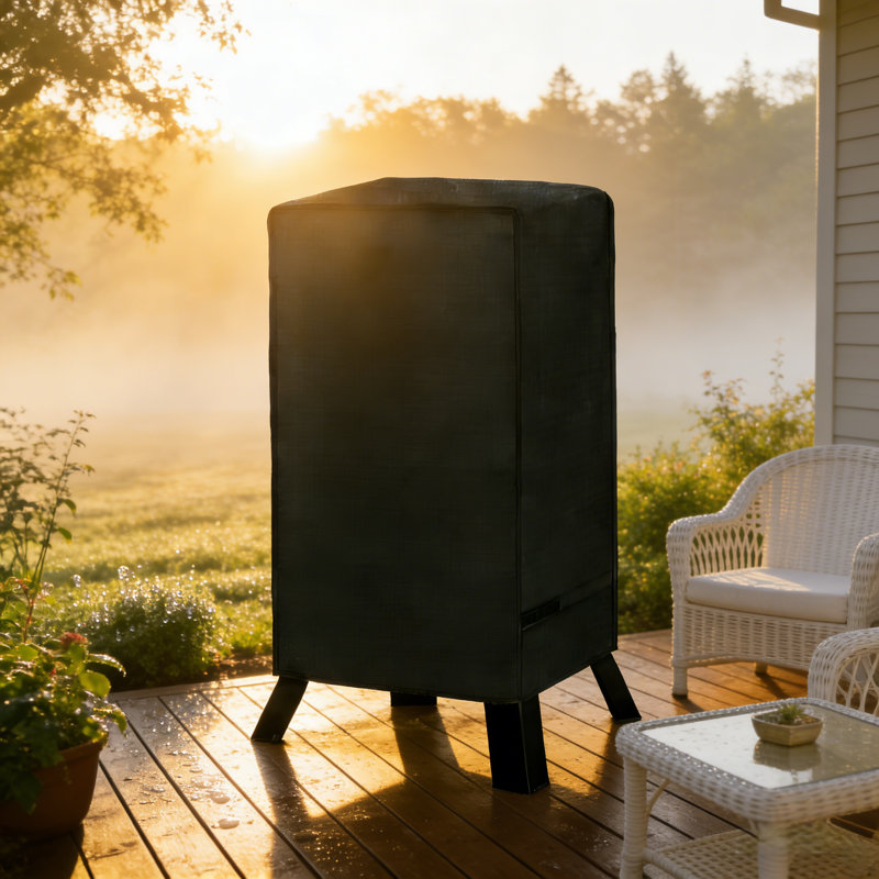 Housse de gril verticale 30 po | PU 400D imperméable toutes saisons avec fermeture autoagrippante