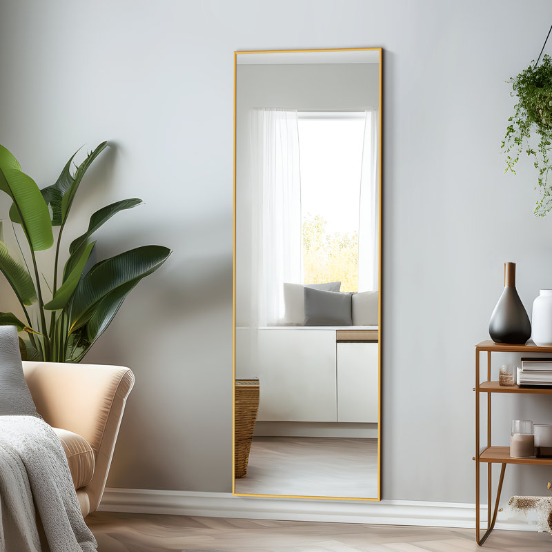 Miroir Berdyne, Or, 56 po x 15 po