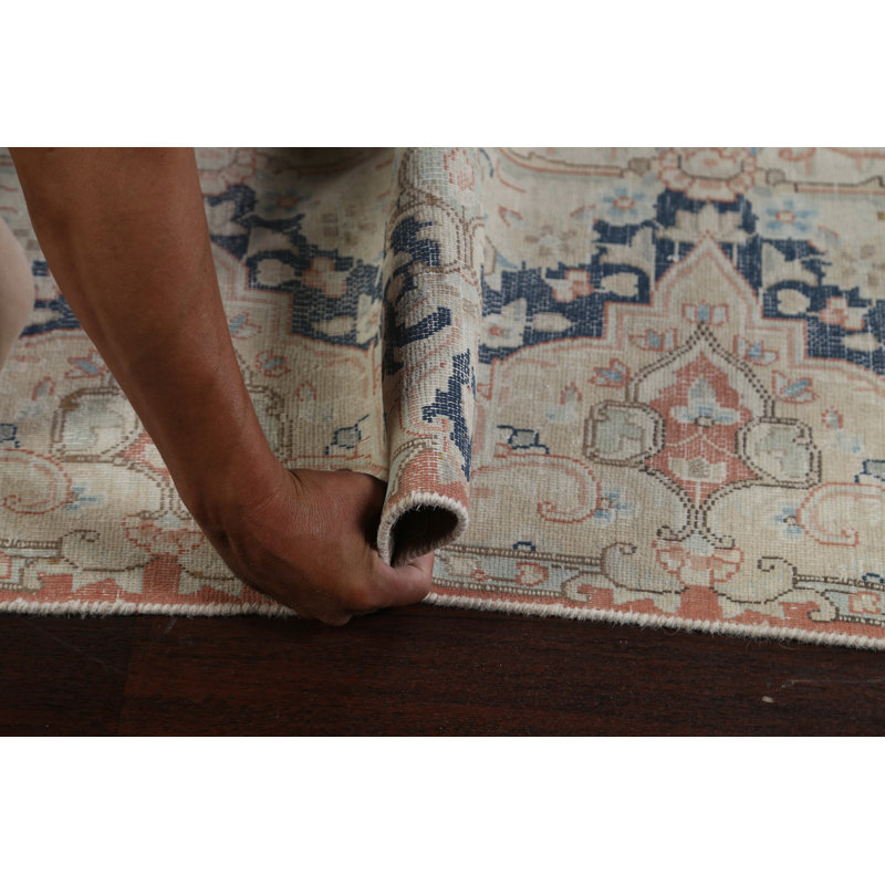 Muted Distressed  Traditional Area Rug 10x13