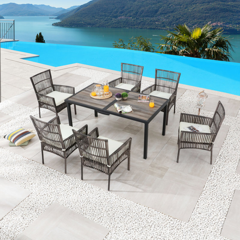 Ensemble repas d'extérieur pour 6 personnes