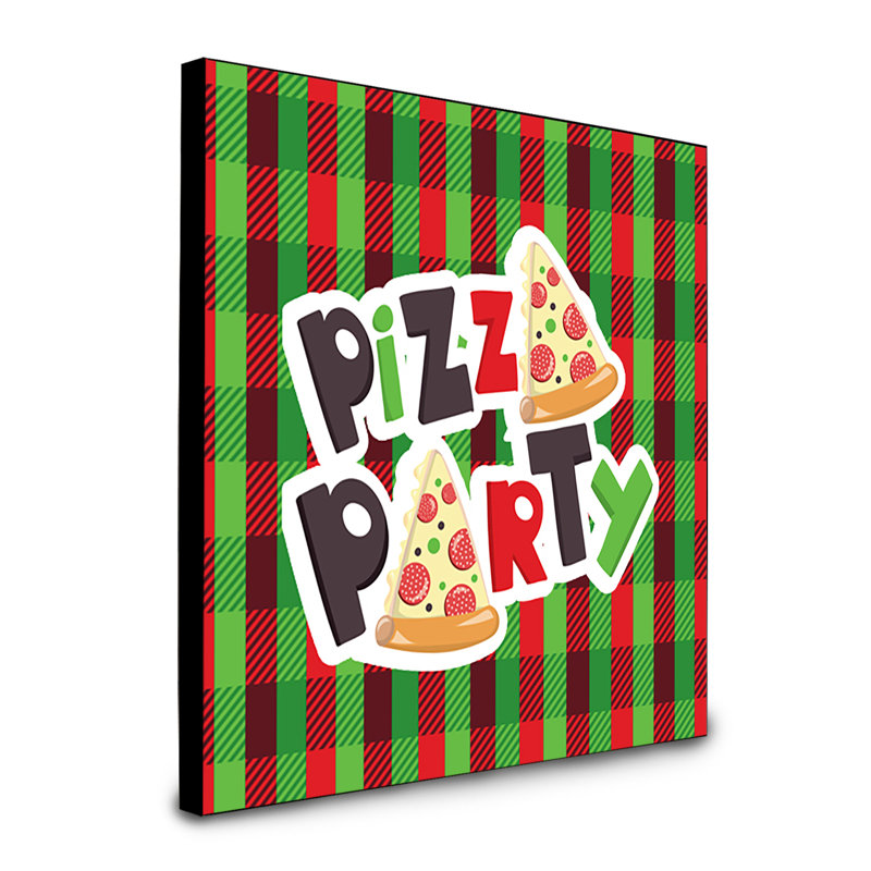 Panneau mural d’art pizza party Stansted