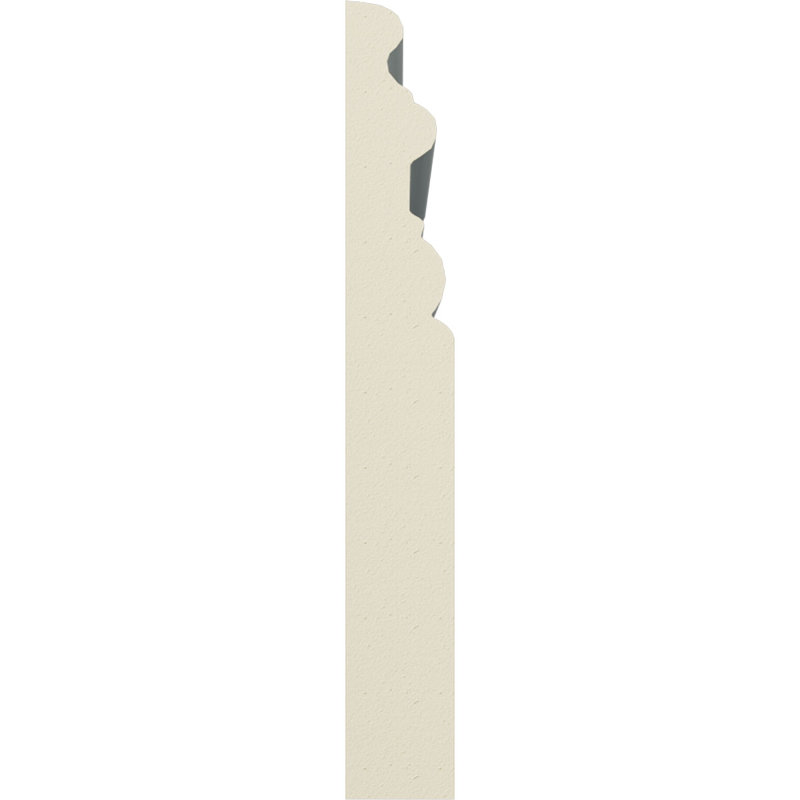 Gray Polyurethane 94.5" Baseboard Moulding