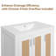 Meuble-lavabo 30 po avec lavabo blanc