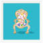 Palace Chair Turquoise Giclee Print by Dana Gibson