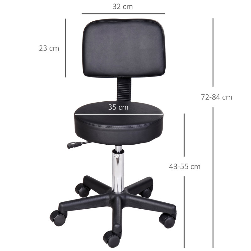 Height Adjustable Swivel Bar Stool