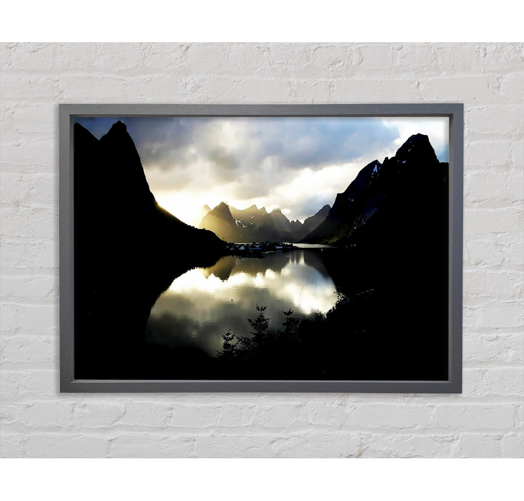 Mountain Reflections - Einzelner Bilderrahmen Kunstdrucke auf Leinwand