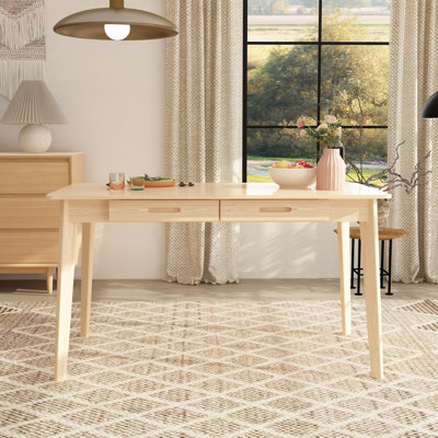 47.2" W Dining Table With 2 Drawer