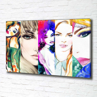 Female Portraits - Wrapped Canvas Print
