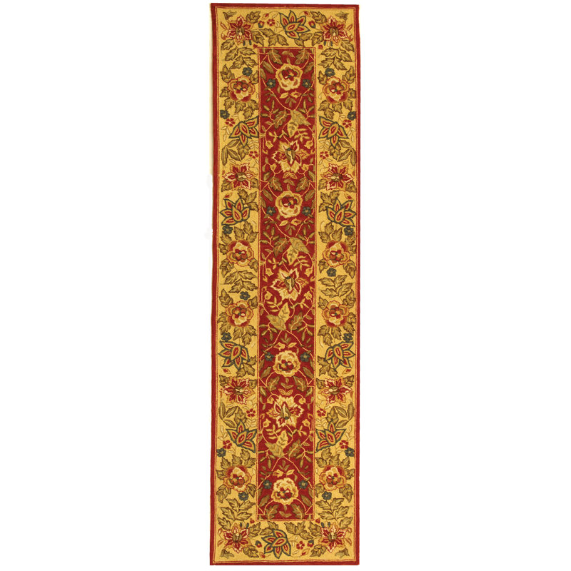 Brayton Hand Hooked Wool Pile Oriental Rug, Runner 2'6" x 10'