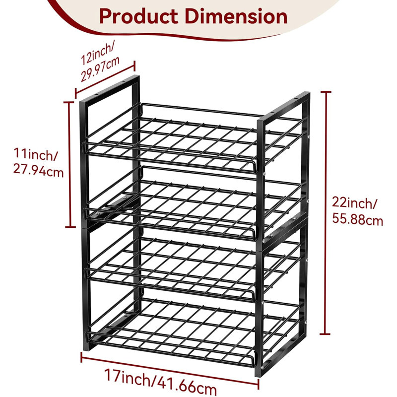 Can Organizers Holds 62 Cans, Stackable Pantry Food Dispenser (Set of 2)