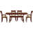Sarah Solid Wood Top Four Leg Dining Set-16804971-16804983
