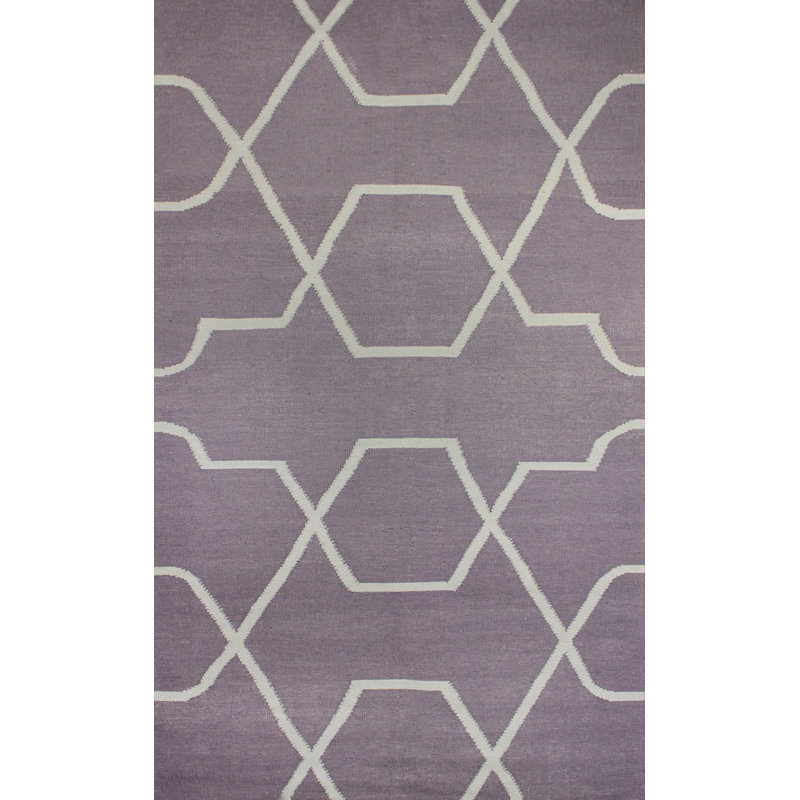 Tapis gris fait à la main Westborough, Rectangle 8 pi x 11 pi