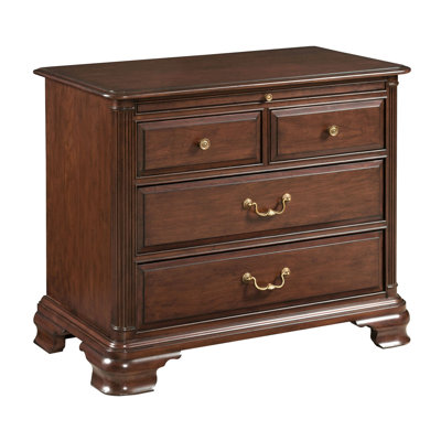 Solvig 36'' W Solid Wood Nightstand