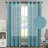 Dawan Faux Linen Semi-Sheer Grommet Curtain Panels-2034590670-2034590659