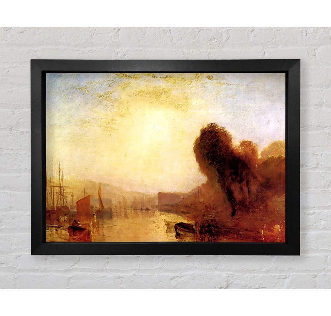 Joseph Mallord Turner Regatta bei Cowes Castle von J.M.W. Turner - Einzelne Bilderrahmen Kunstdrucke