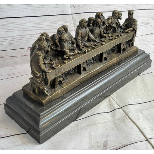 Charlton Home® Laile The Last Supper By Leonardo Da Vinci Bronze ...