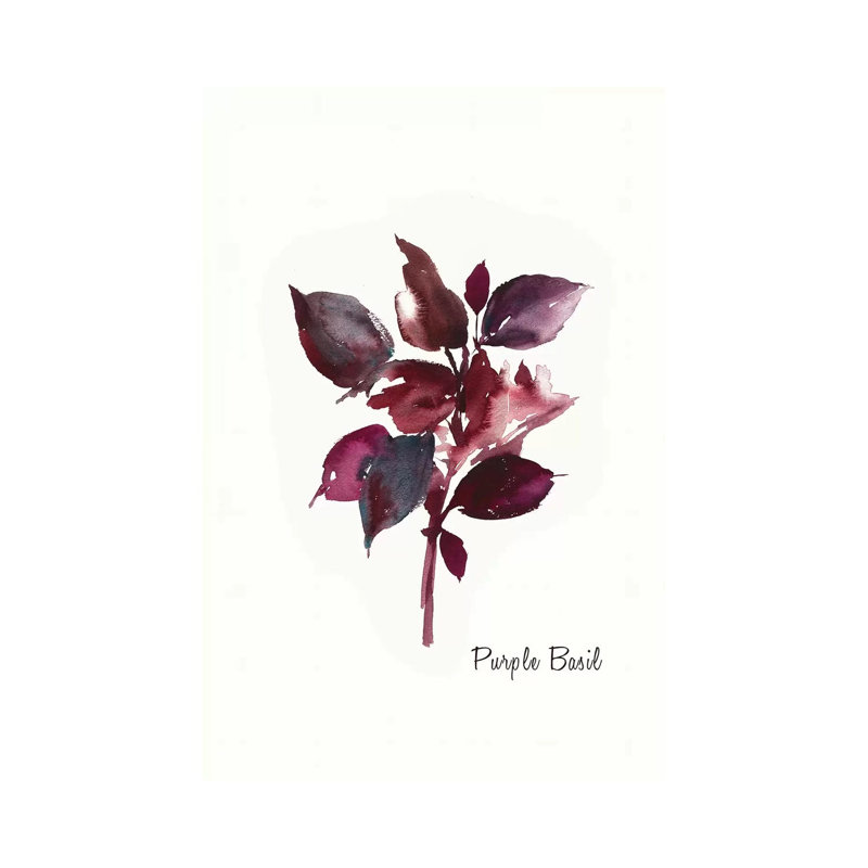 Purple Basil 1 Piece Wrapped Canvas Painting, 101.6 cm H x 66.04 cm W x 1.91 cm D