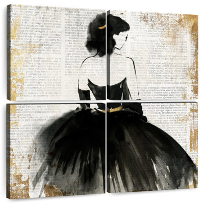 Sh Shoresworth en robe noire