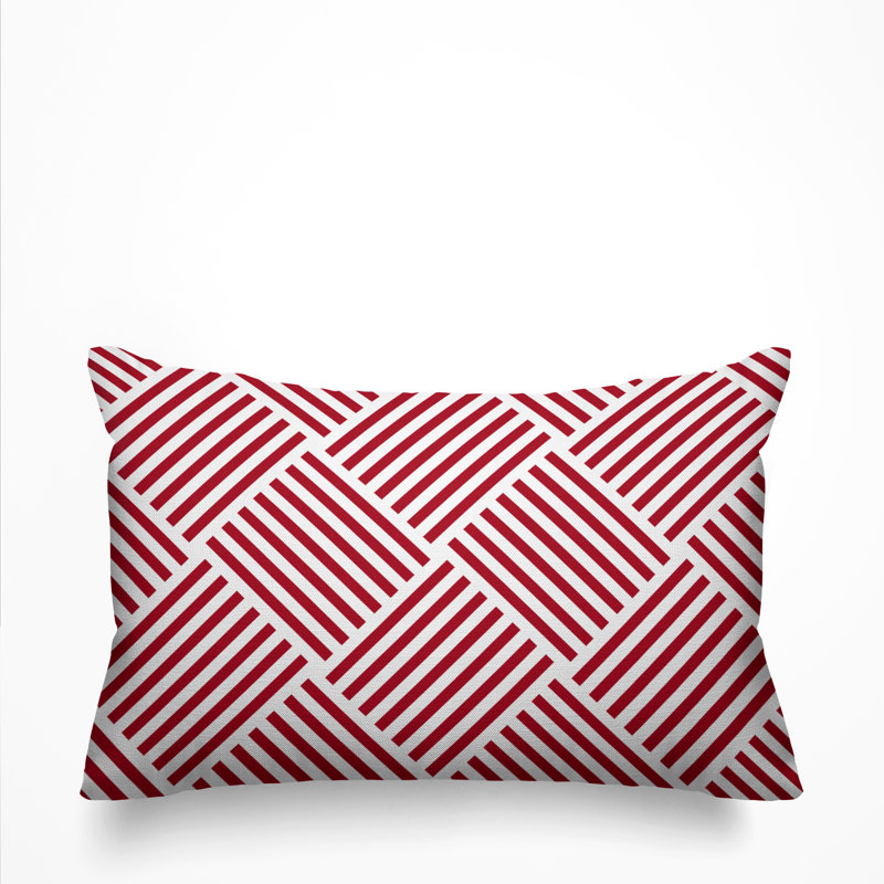 Housse et insert de coussin d'extérieur Langley, Rouge