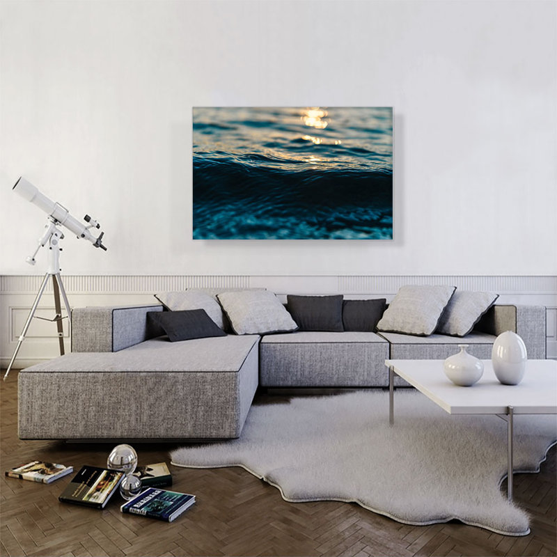 " Ocean Wave ", 26" H x 40" W x 0.75" D