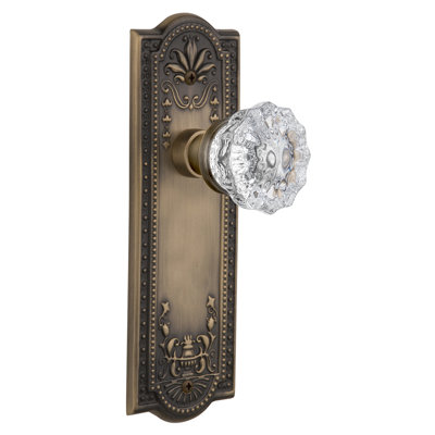 Meadows Plate with Crystal Door Knob