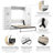 Edge Storage Murphy Bed and Shelving Units with Doors and Drawers-94480770