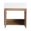 Meuble-lavabo mural simple 24 po avec plateau en résine Keishara