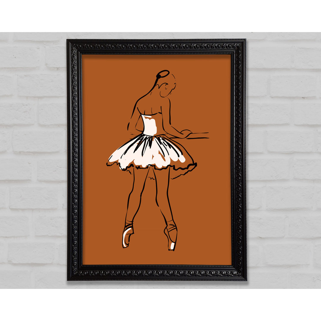 Brauner Ballerina 2 - Druck