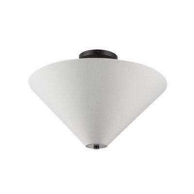 Linen Semi Flush Mount