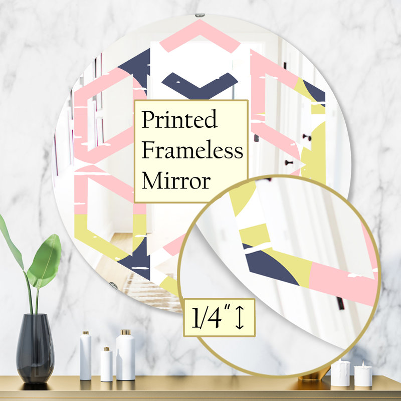Miroir mural Hexagon Star I, H 31,5 po x l po