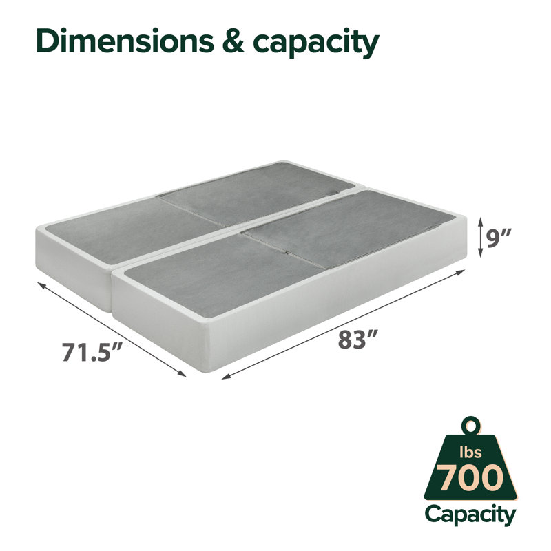 Heavy Duty Box Spring - Sleep by Wayfair™, California King, High Profile (9”)