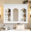 Armoire de rangement pour salle de bain de 40 po avec portes miroir
