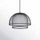 Sculptural Statement Pendants Single Light Iron LED Pendant