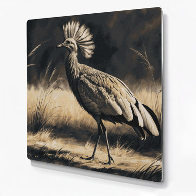 Faune Kori Outarde murale en métal gris