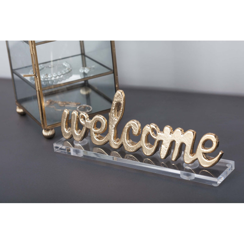 Blocs de lettres d’accueil en aluminium/acrylique Totterdell