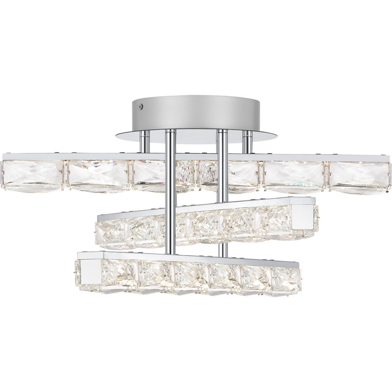Astyn Glass LED Semi Flush Mount