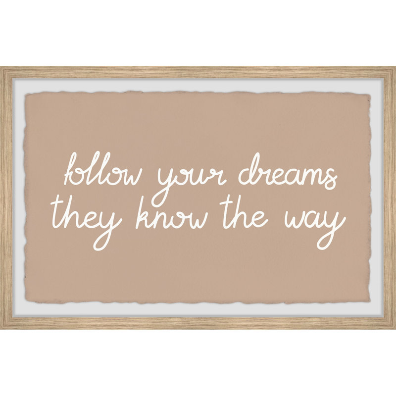 They Know the Way 1 Piece Single Picture Frame Wall Art, 61cm H x 91cm W x 3.81cm D