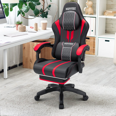 Fauteuil de jeu ergonomique inclinable avec massage et haut-parleurs Bluetooth Inbox