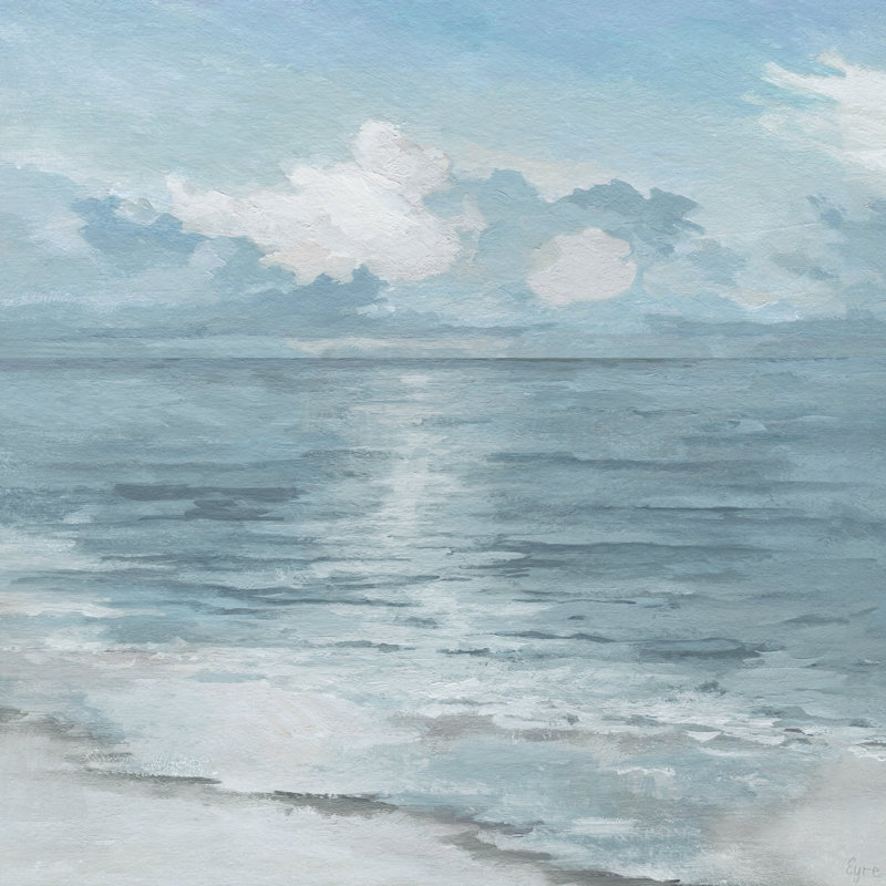 «Cloud Reflection» par Eyre Tarney - peinture sur toile tendue, H 12 po x l 12 po