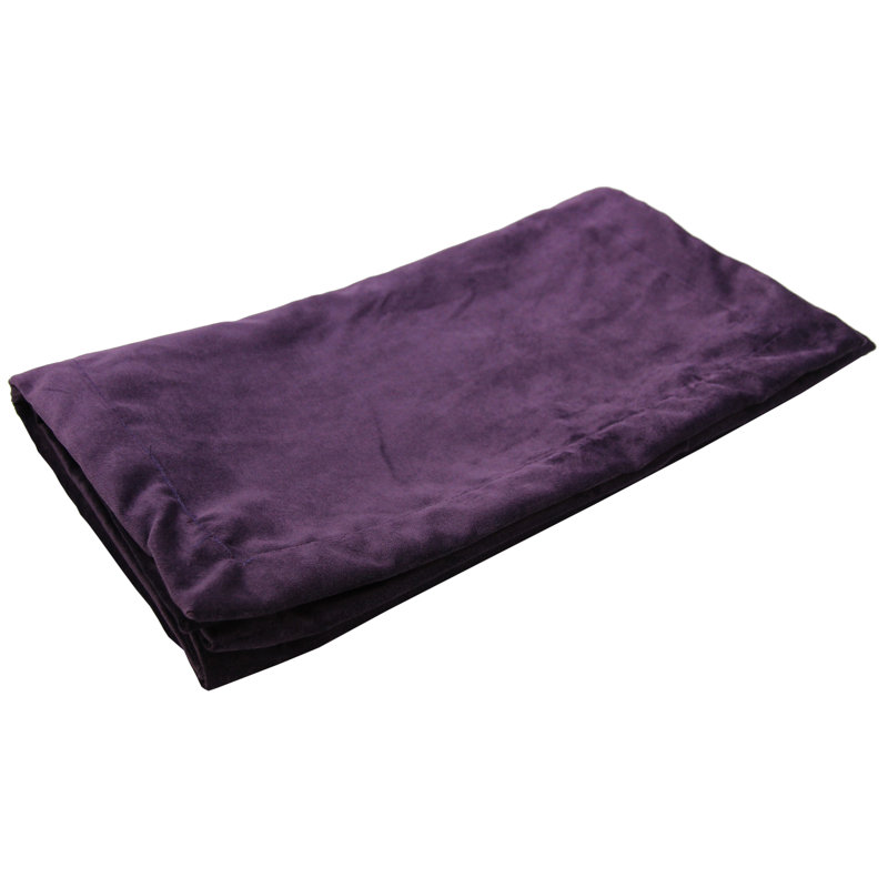 Silk Bed Runner, Aubergine Purple, 20" x 64", 1.21