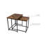 IVY Wooden Top Nest Of 2 Frame Coffe Tables Set