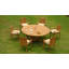 Rousseau Outdoor 7 - Piece Teak Dining Set-790662592