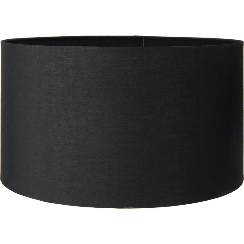 Drum Lamp Shade ( Screw On ), Black, 26cm H x 45cm W x 45cm D
