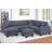 LAF Loveseat With USB Port Modern Style 5Pc Sectional Set Corner Wedge Armless Chair Cocktail Ottoman RAF Loveseat With Storage Primary Living Room-1663394487