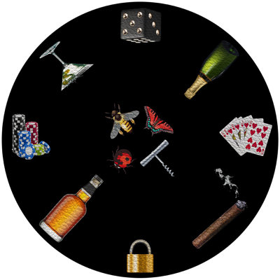 Precise Edge Poker 16" Vinyl Placemat