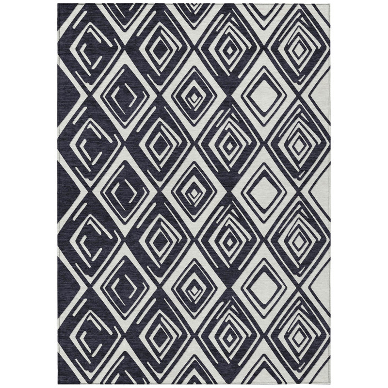 Tapis lavable intérieur / extérieur ivoire 8 pi x 10 pi
